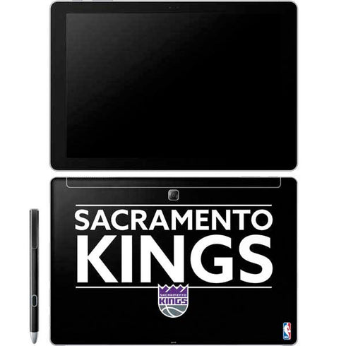 NBA Sacramento Kings Standard - Black Galaxy Book 12in Skin